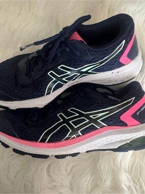 ASICS GT-1000 Running Shoes Navy Pink Sz: 7